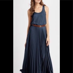 Michael Kors Teal Pleated Maxi
